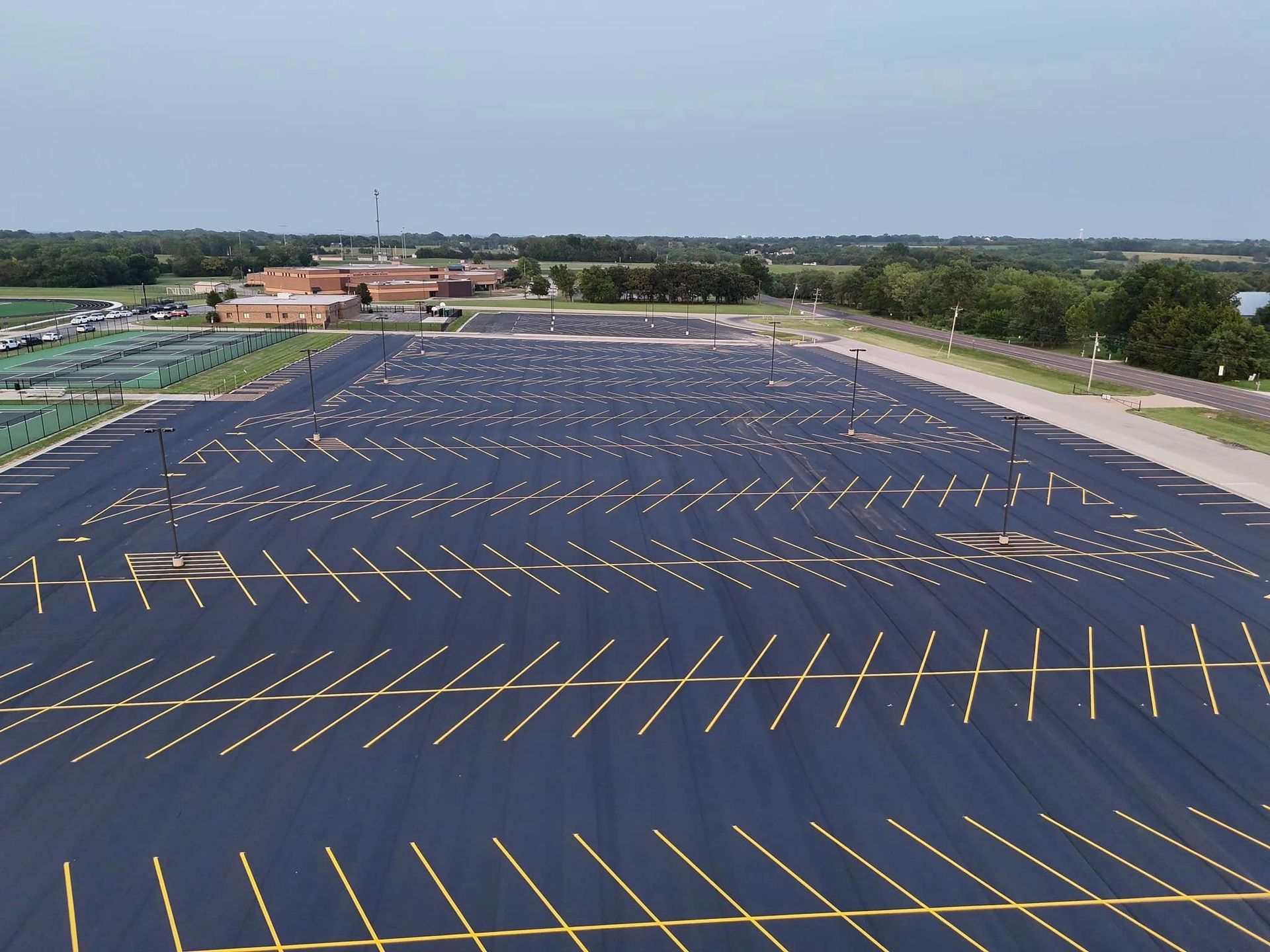Precision Striping completed project