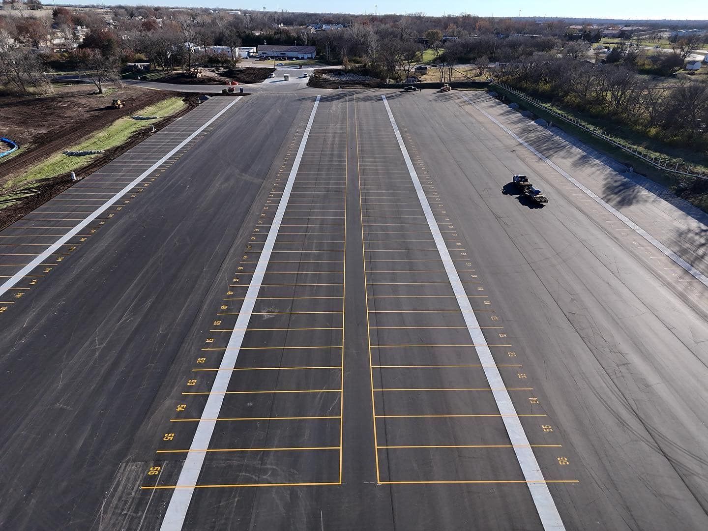 Precision Striping completed project