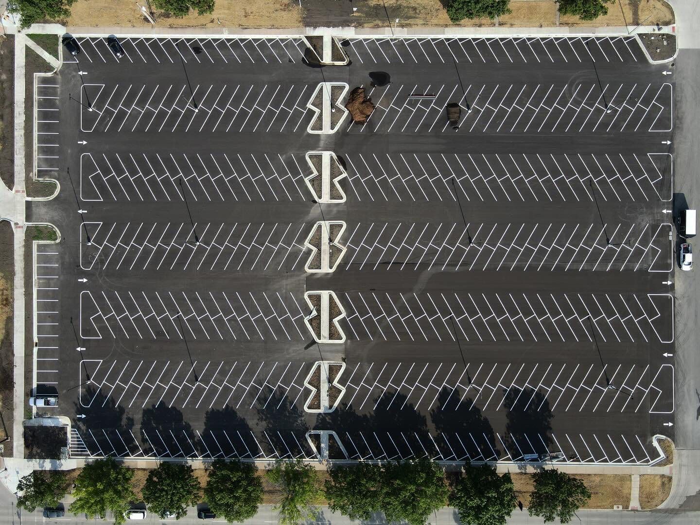 Precision Striping completed project