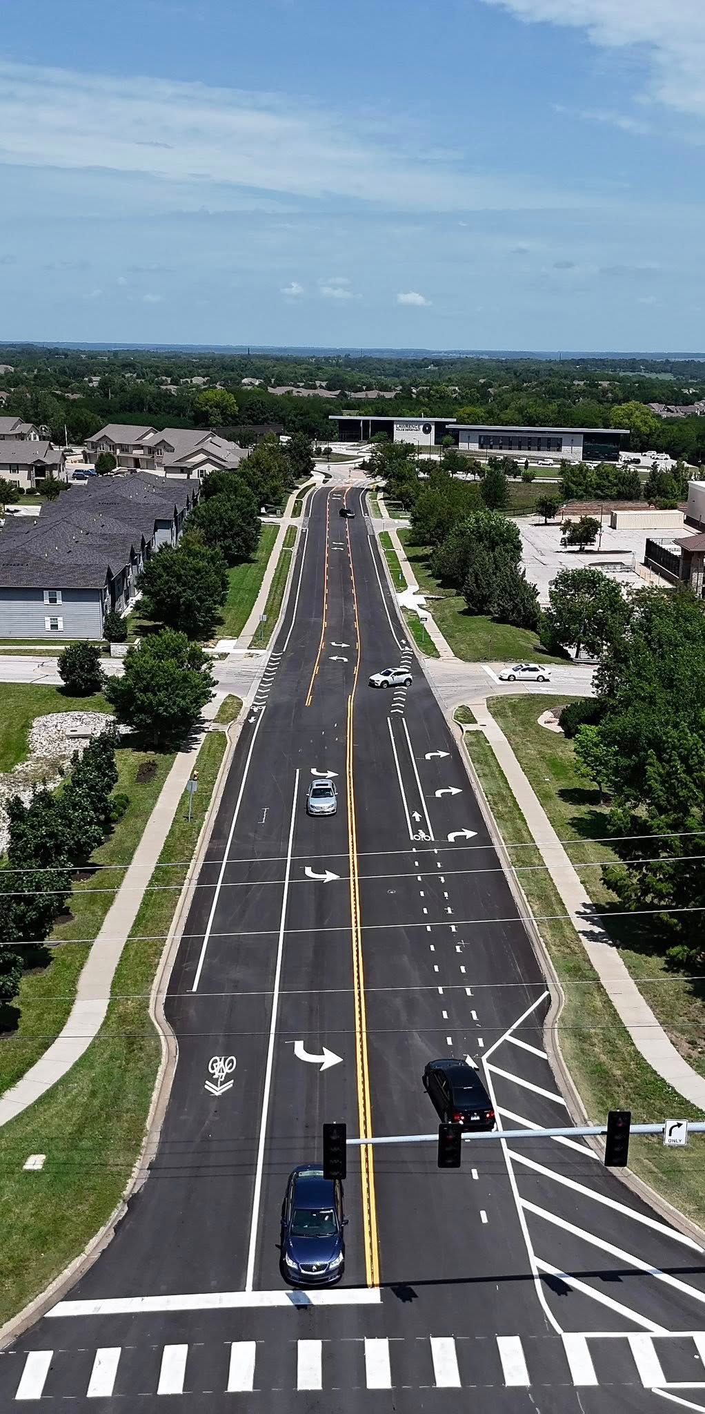 Precision Striping completed project