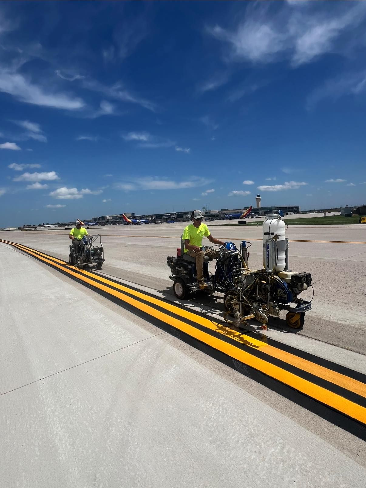 The Precision Striping team