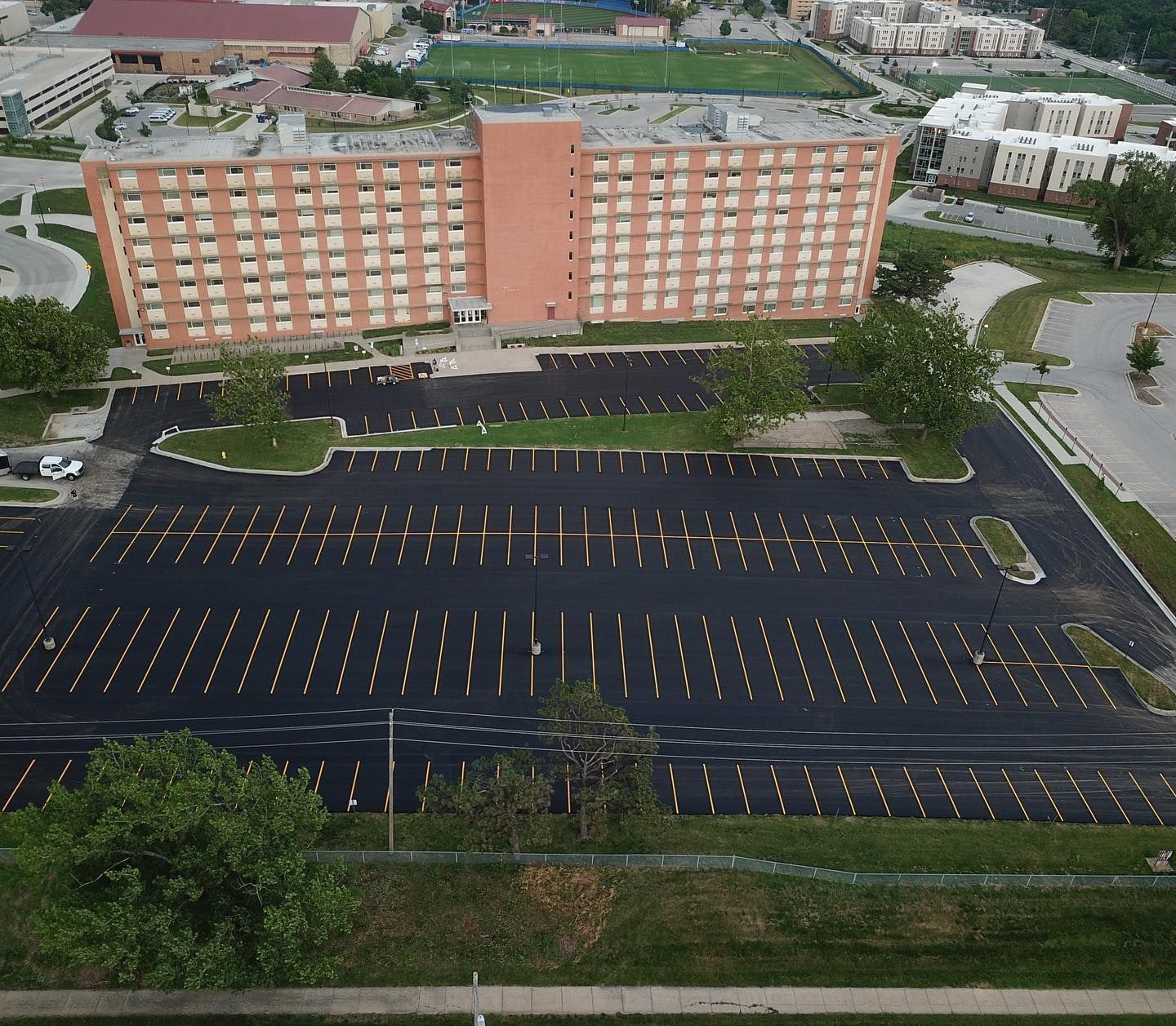Parking lot striping project 10
