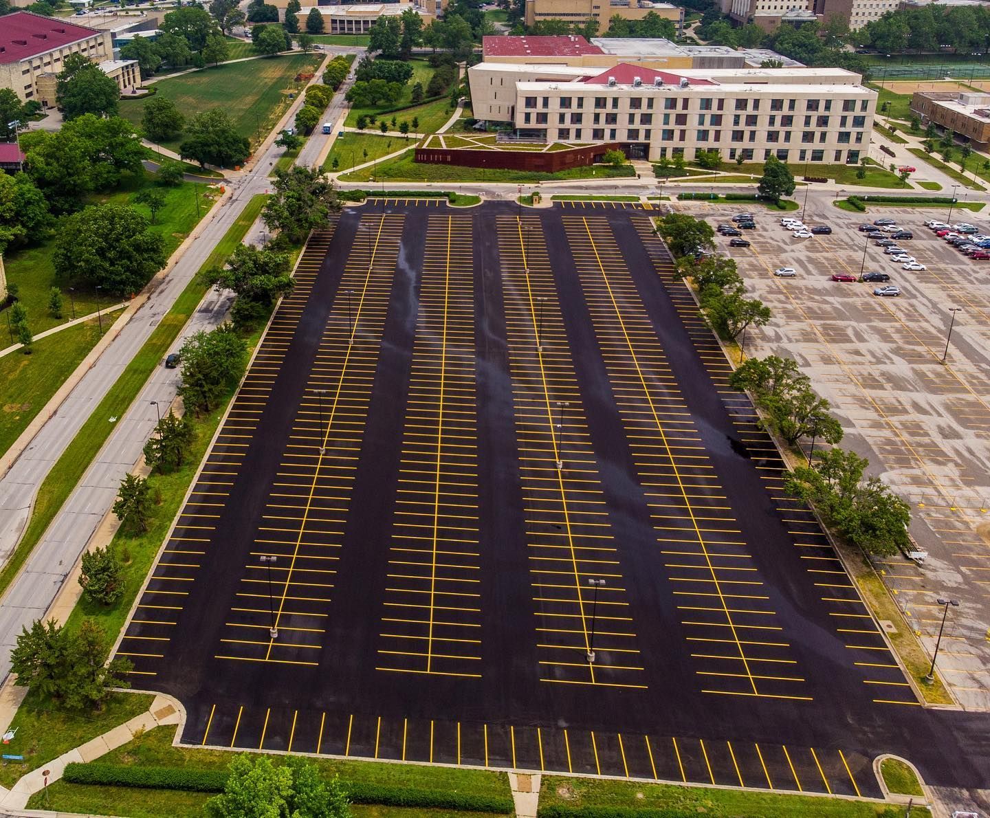 Parking lot striping project 11