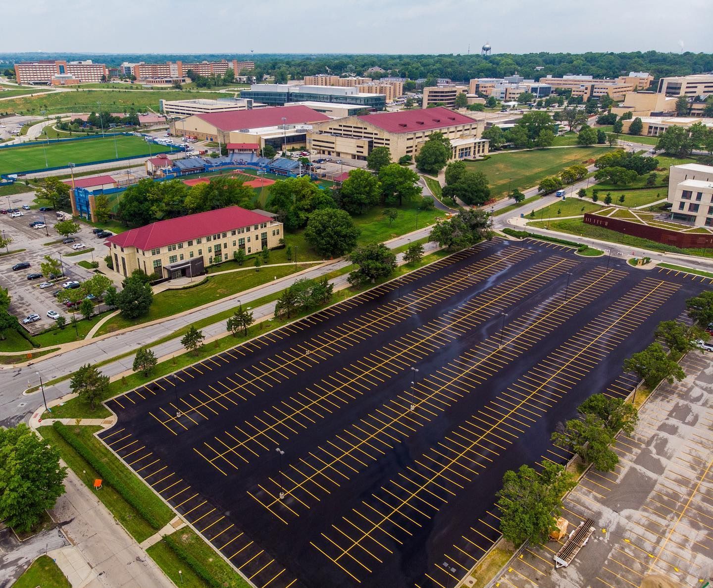 Parking lot striping project 12