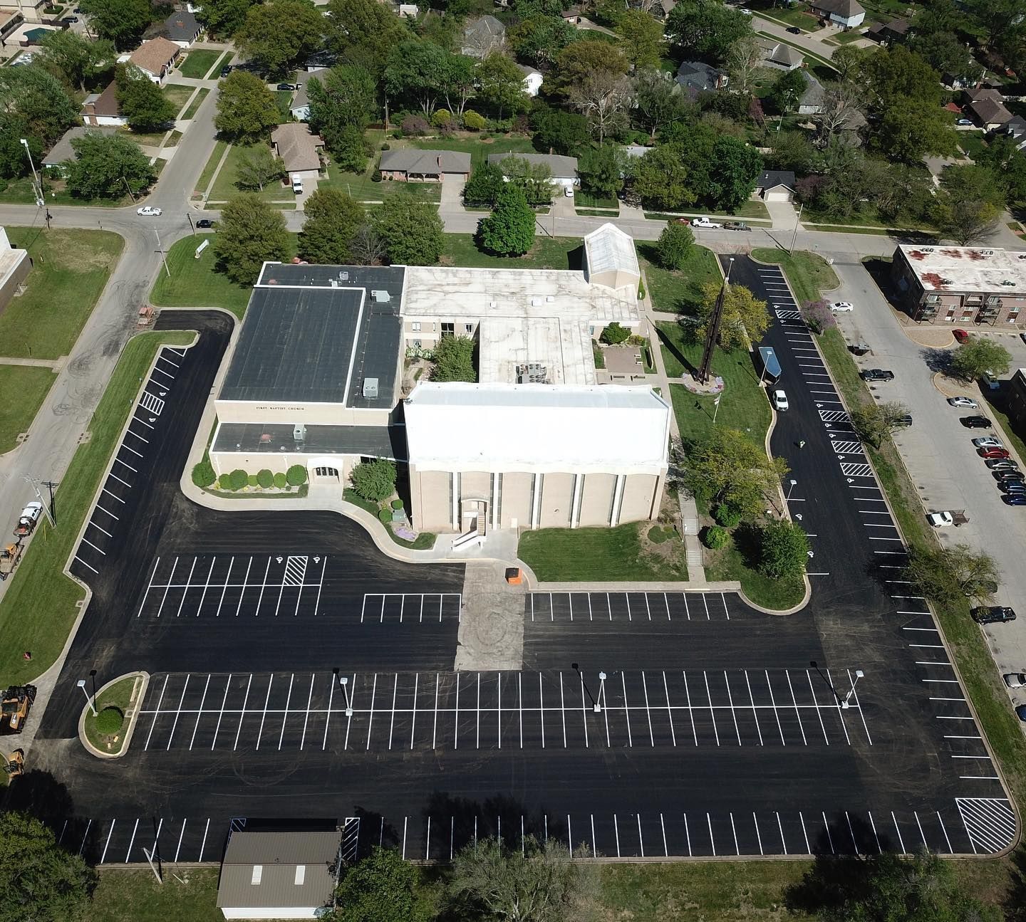 Parking lot striping project 18