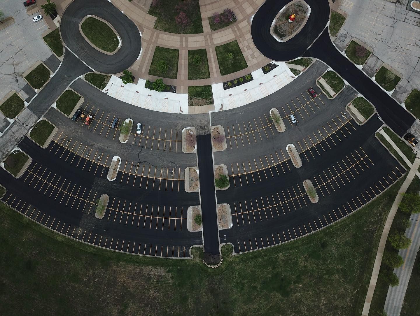 Parking lot striping project 22