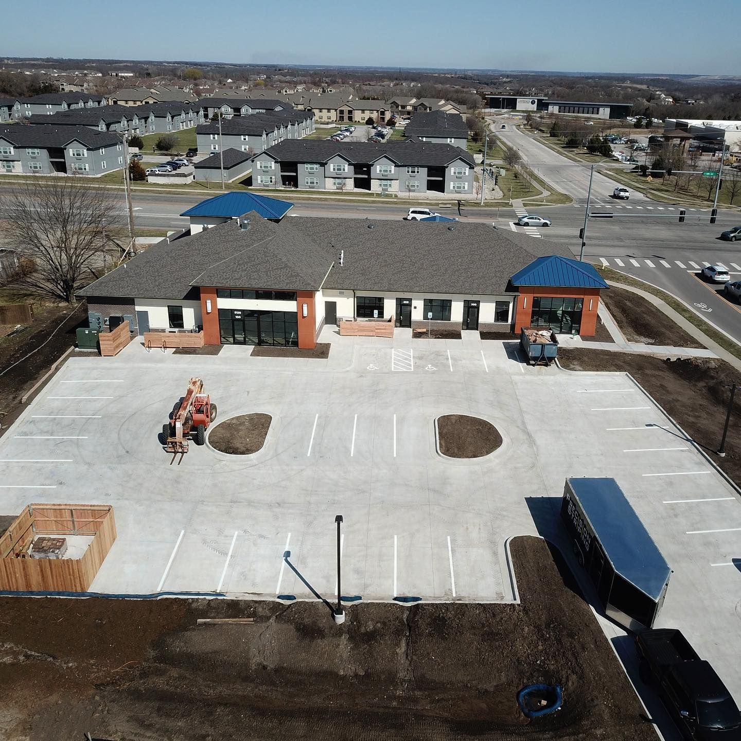 Parking lot striping project 26