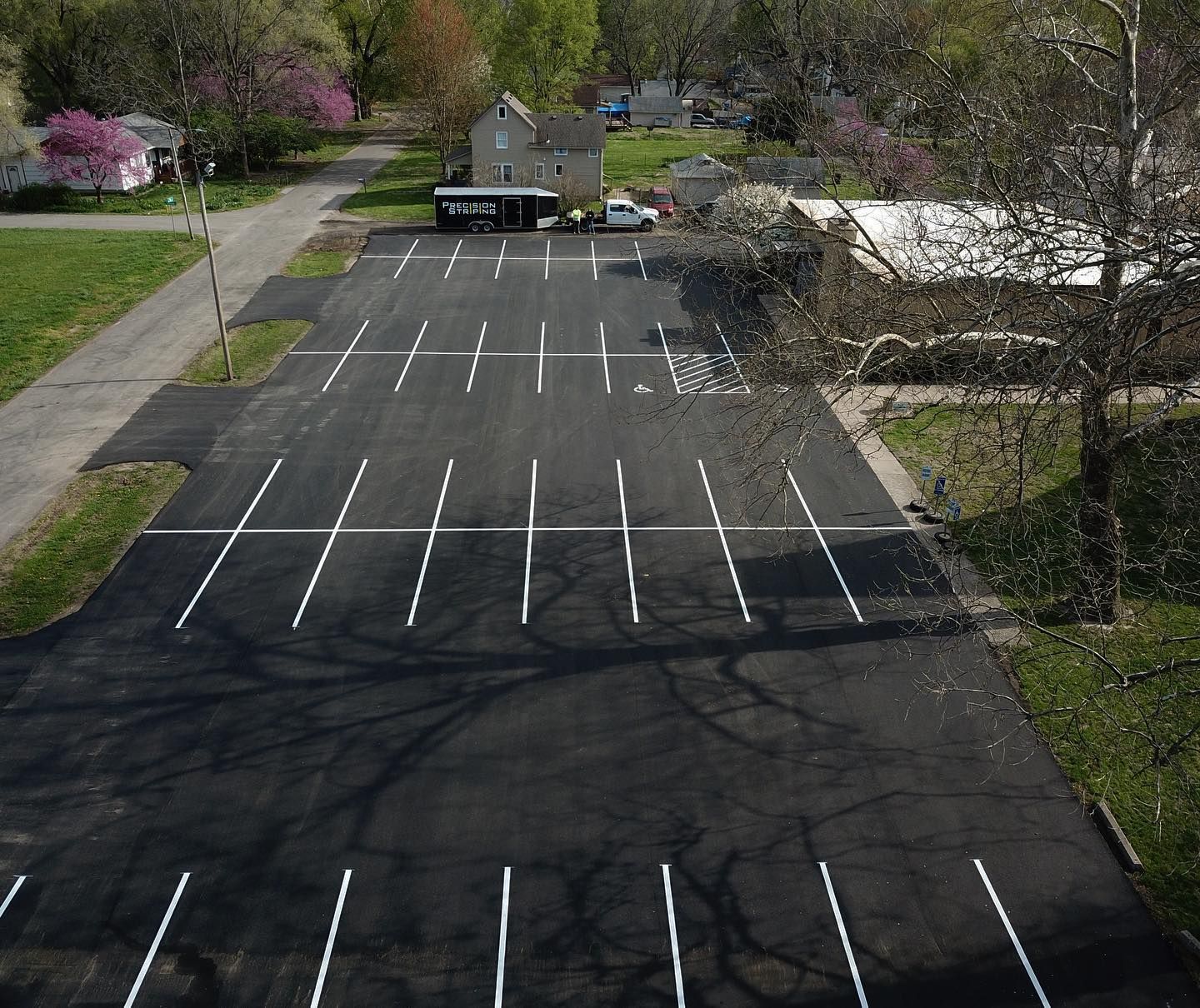 Parking lot striping project 27