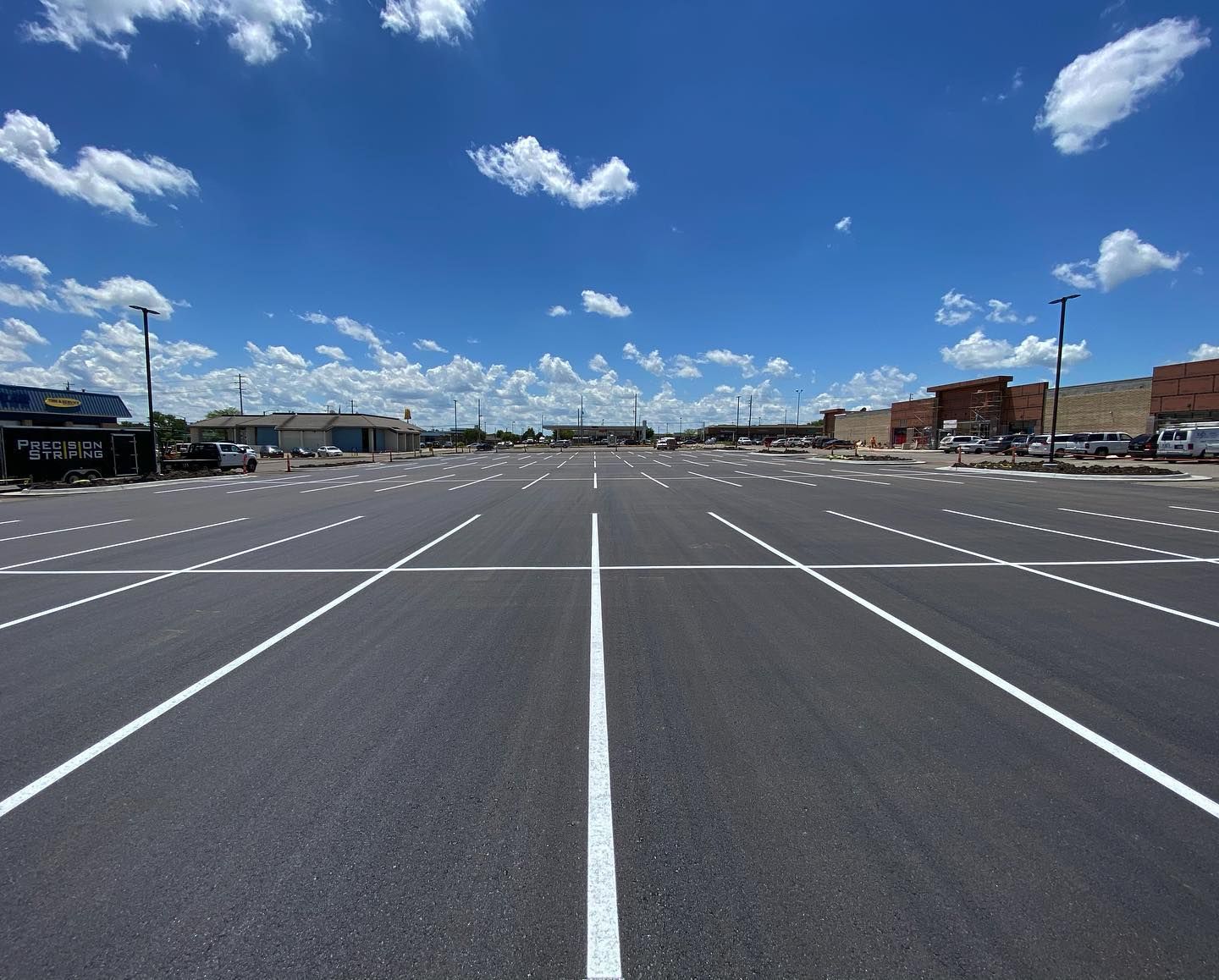 Parking lot striping project 33