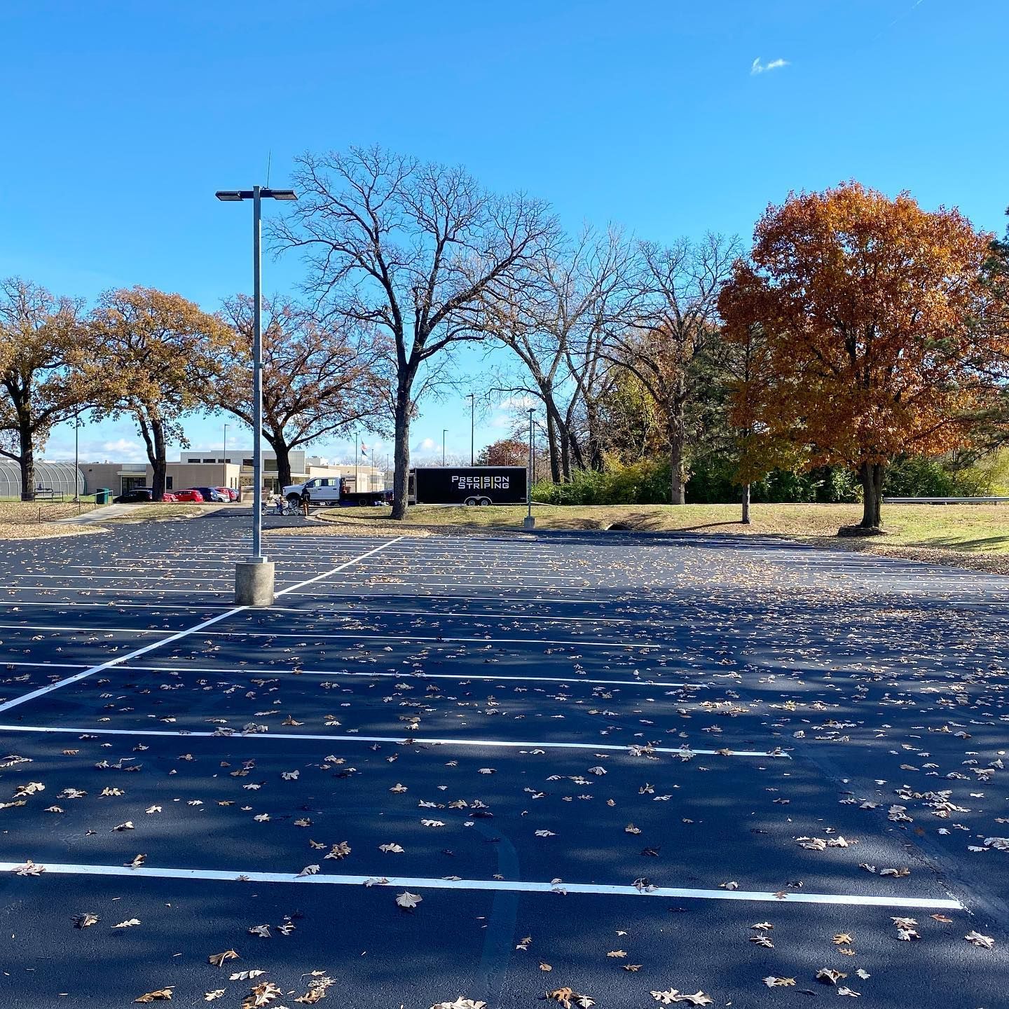 Parking lot striping project 36