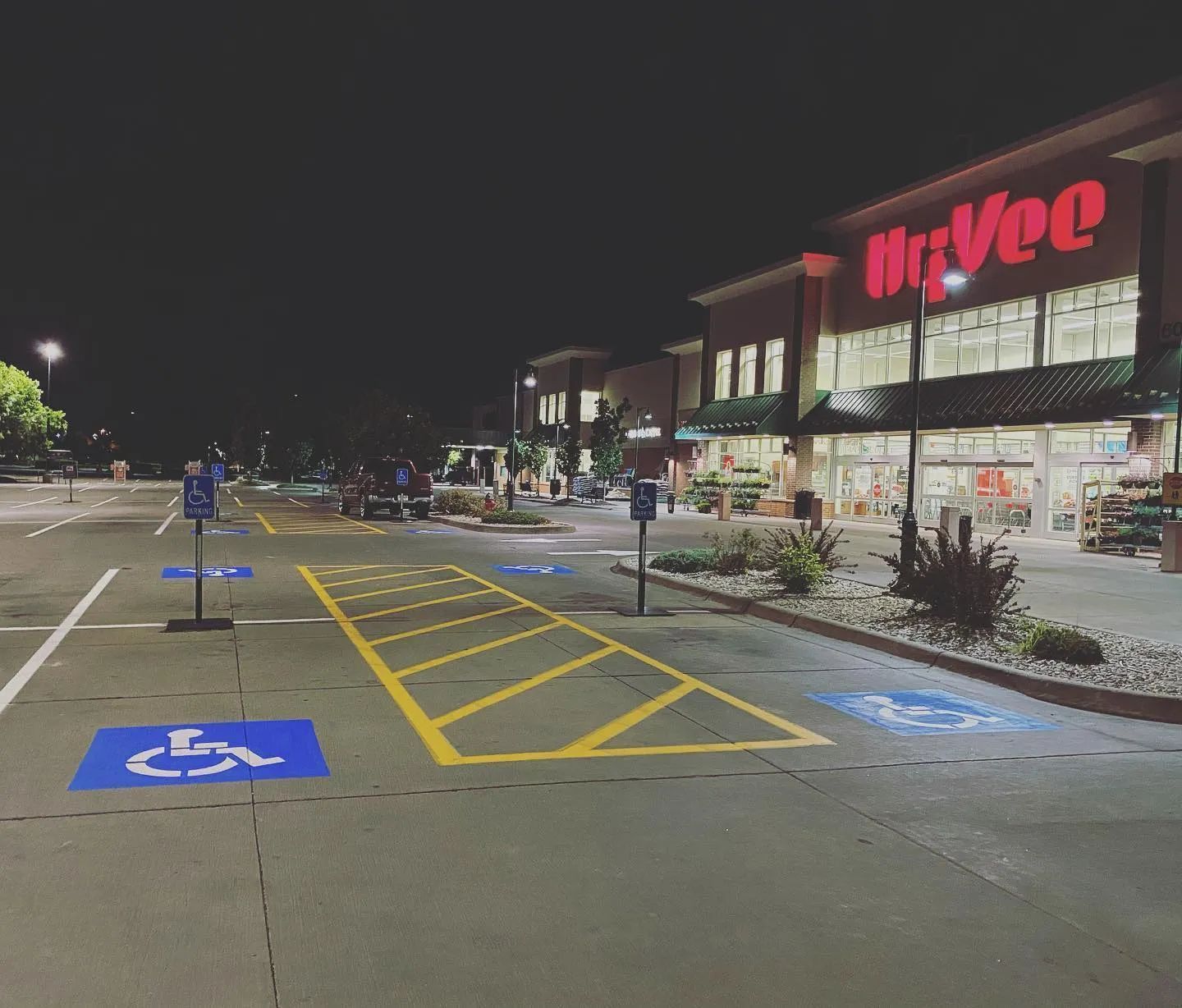 Parking lot striping project 44