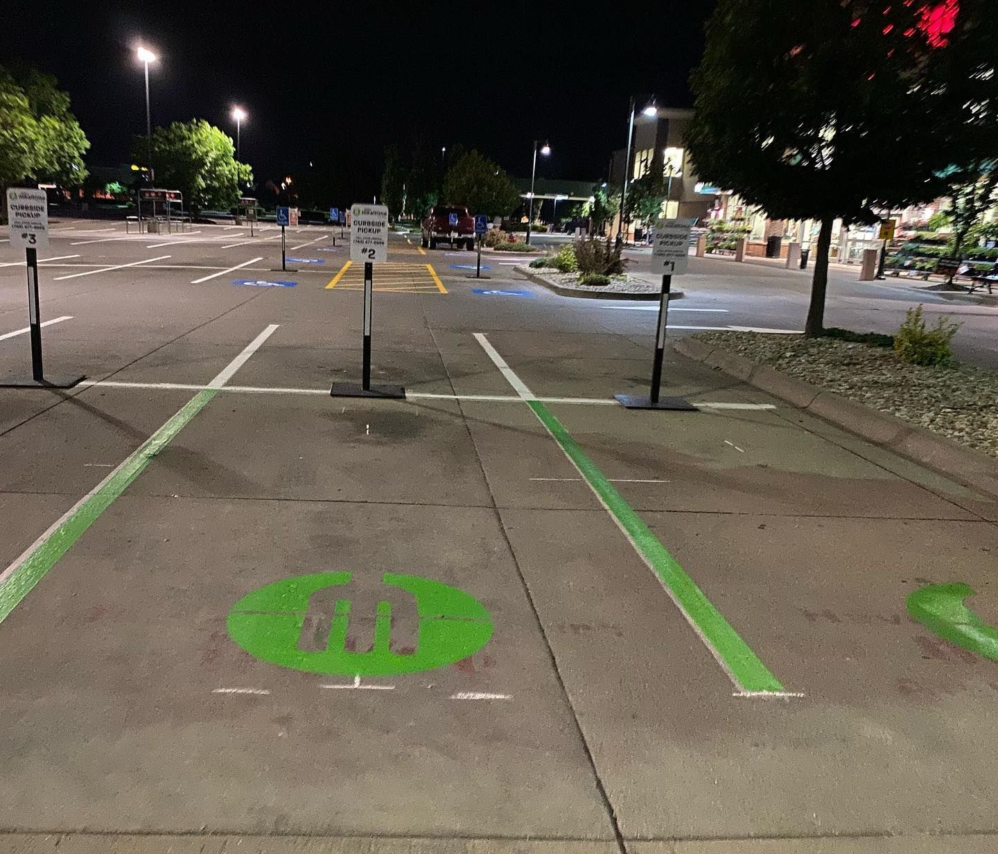 Parking lot striping project 45