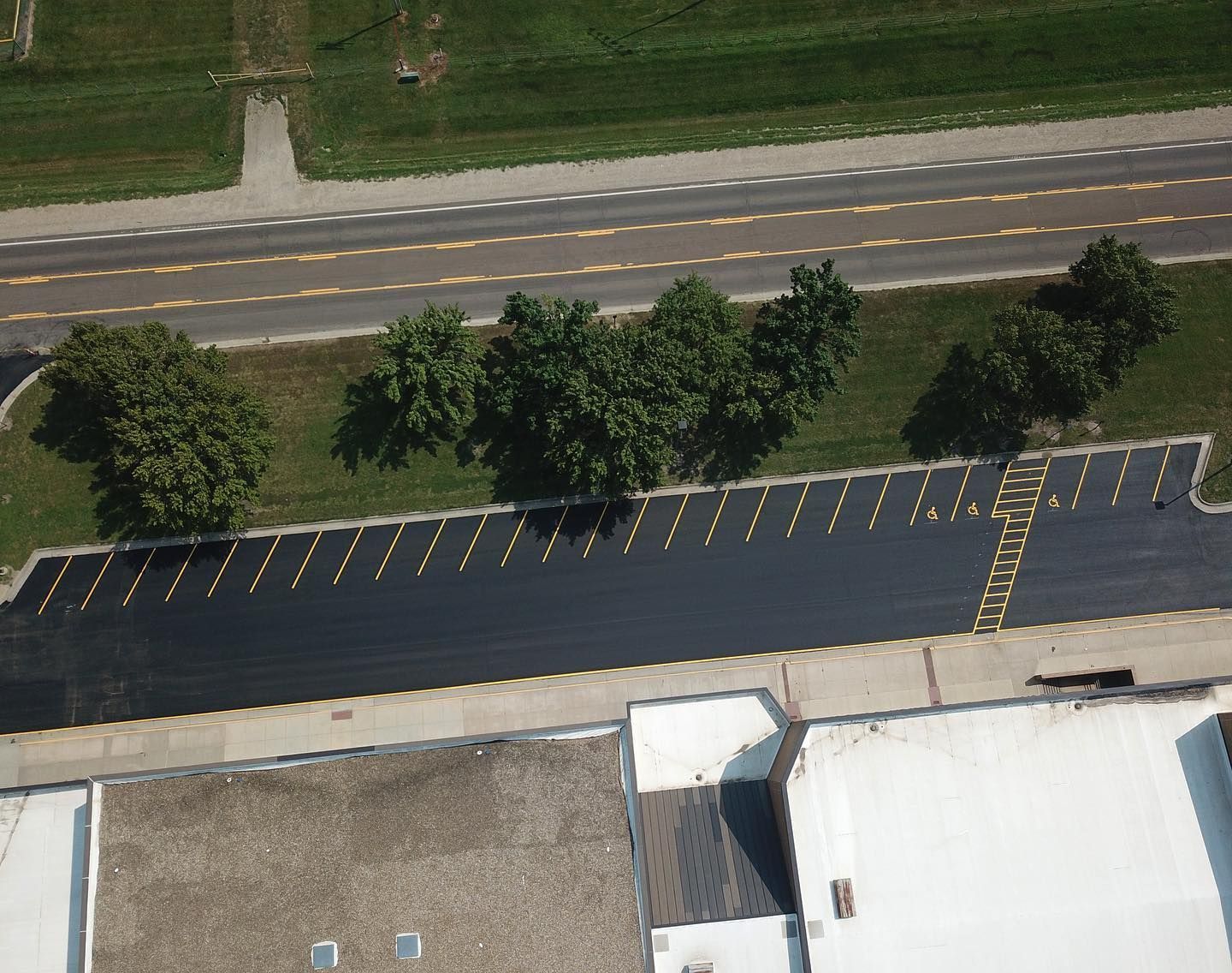 Parking lot striping project 7